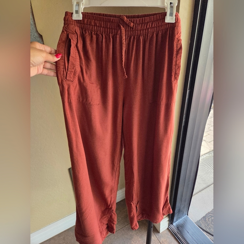 Dip Women's Rust Wide Leg Pants